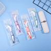 Denture Cleaning Brush Deep Cleaning False Teeth Reusable Invisible Orthodontic Braces Descaling Brush With Storage Box