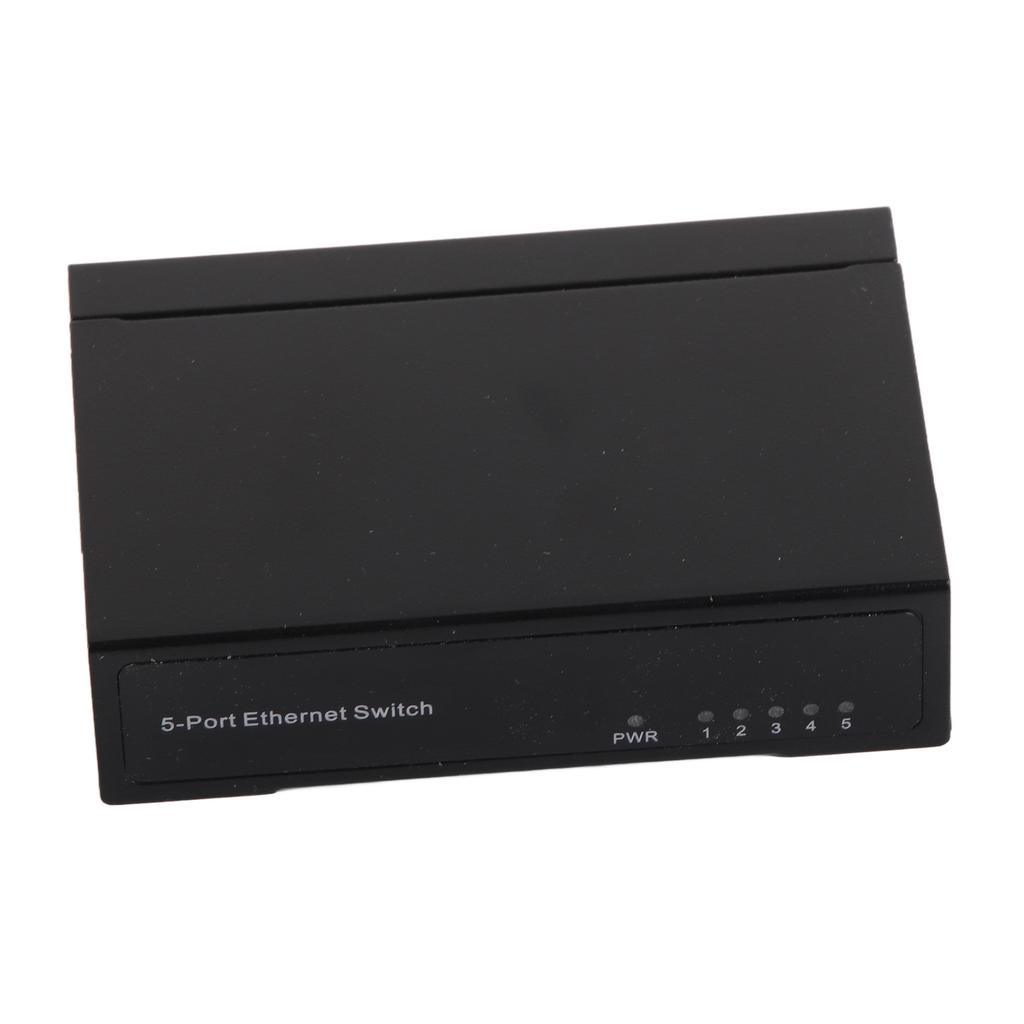 5 Port 10100Mbps Ethernet Switch Plug and Play Unmanaged Home Network Switch Hub Office Ethernet