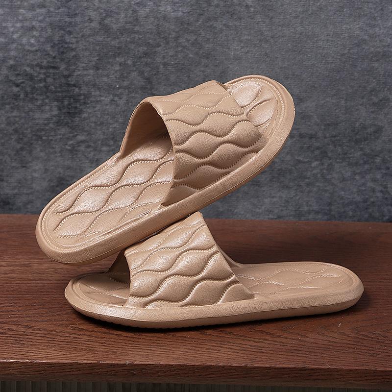 Slippers women wear outside summer home thick-soled hotel indoor bathroom non-slip bath sandals men