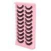 10 Pairs False Eyelashes Set DD Curl Wispy Fluffy Reusable 3D Multi Layer Fake Eye Lashes for Makeup Cosplay