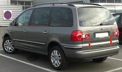 Krawędź pnia (Stal nierdzewna) Dla Volkswagena Sharana 1995-2010