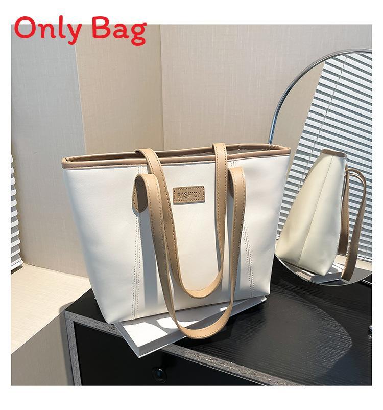 Minimalist Womens Shoulder Bag With Durable Pu Material And Large Capacity For Office Use