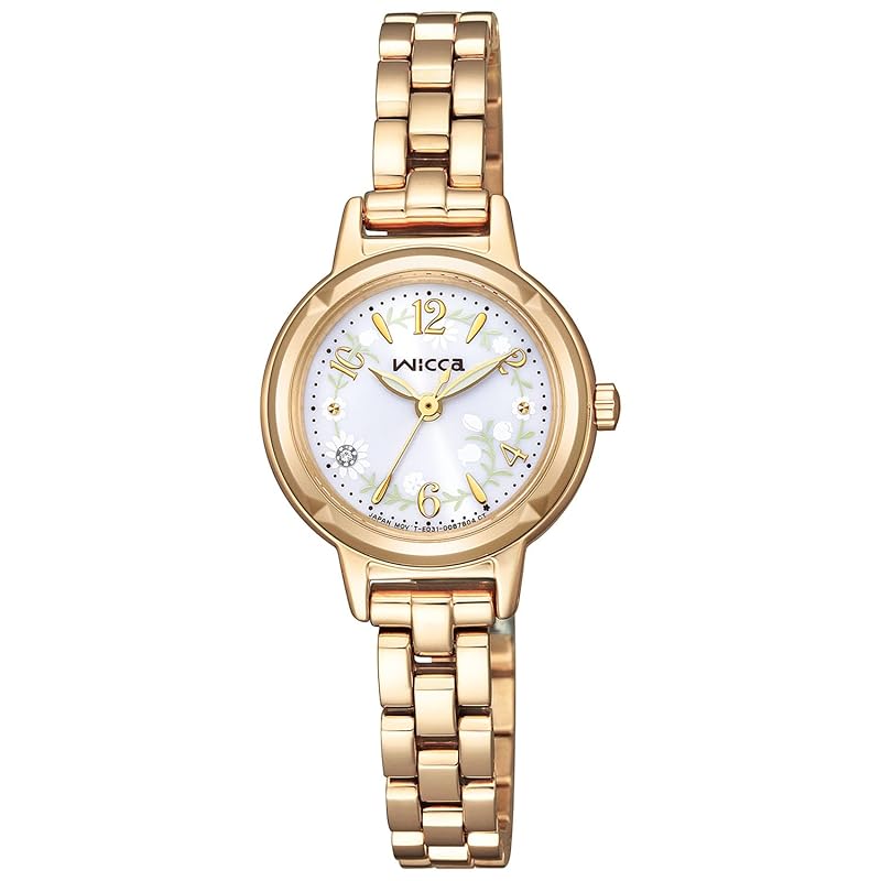 

[Citizen] watch wicca solar tech waterproof With replacement belt warm gold white KP3-627-21 ladies gold