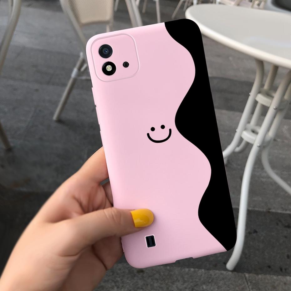 Lovely Pattern Phone Case For Realme C11 2021 C 11 2020 RMX2185 Macaroon Silicone Soft Cases Cover For Realme C11 (2021) RMX3231