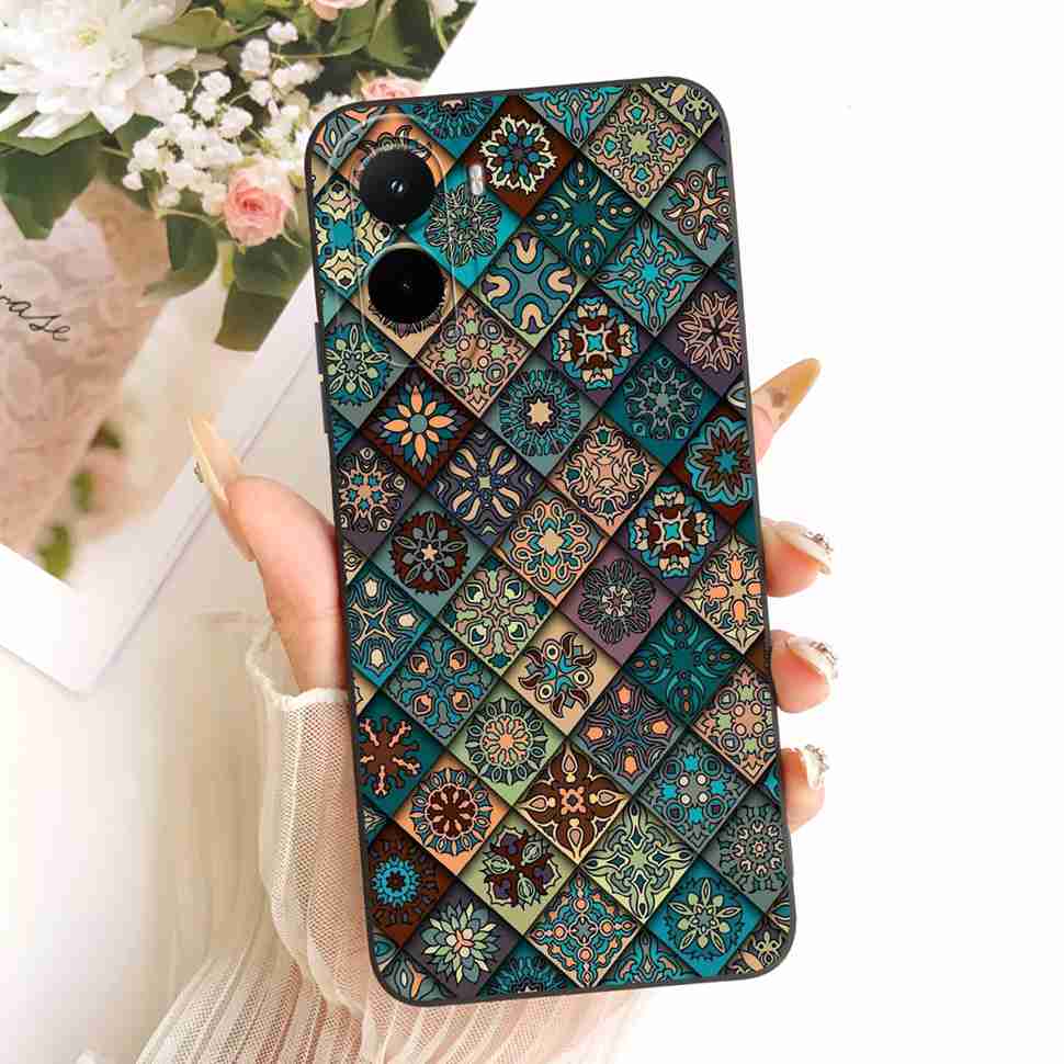 Silicone Case For Xiaomi Poco M7 4G Case Cute Cat Flowers Soft Slim Phone Cases For Xiaomi Poco M7 PocoM7 4G Cover Bumper