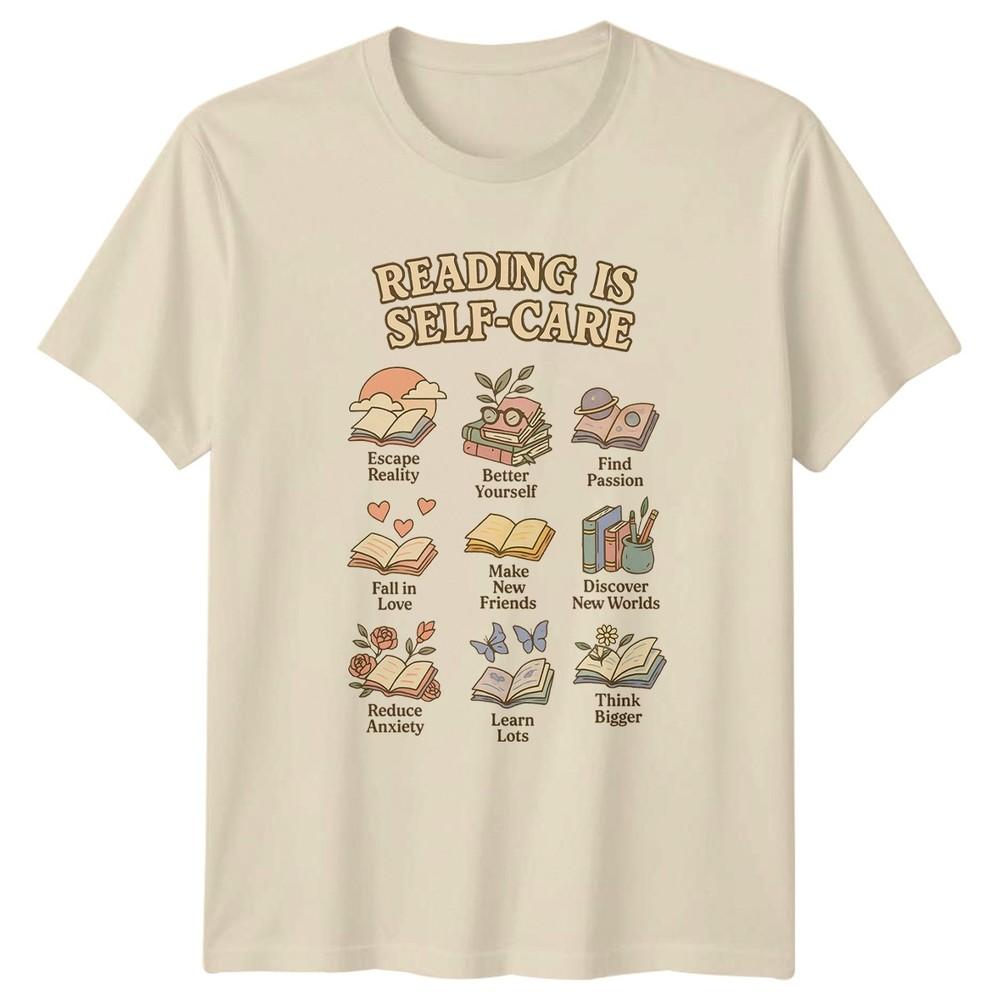 Reading Is Self Care Escape Unisexs TShirt Bookworm Literature Birthday Gift