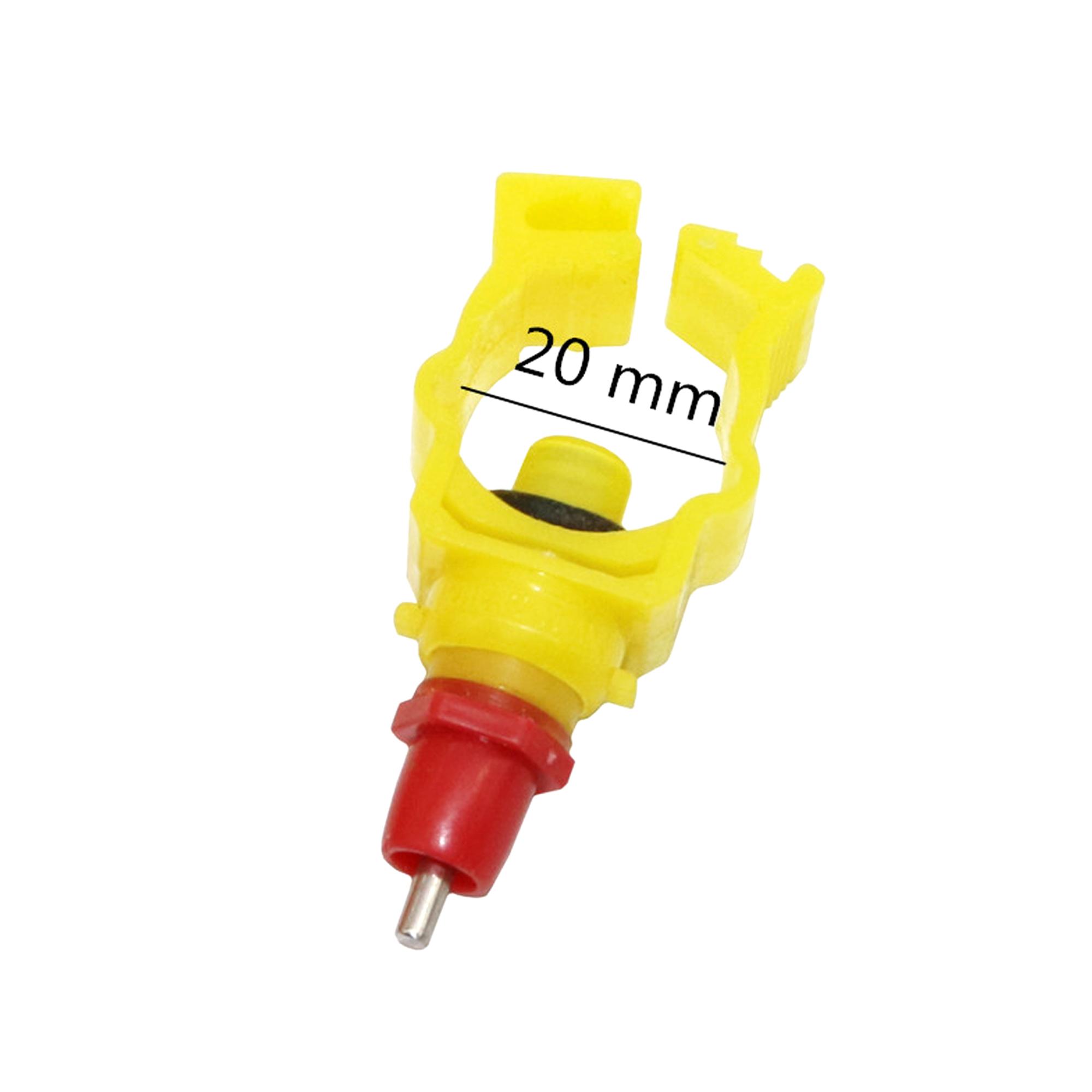 

Chicken Drinker 360° Clip-on Type Chicken Coop Drinker for 20/22*22/25mm Diameter PVC Pipe Poultry Drinking Supplies 50 Pcs