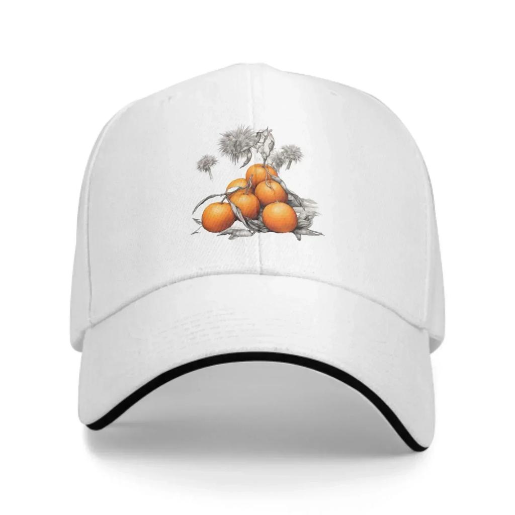 Orange Baseball Caps Fashion Casquette for Unisex Women Adjustable Casual Trucker Hats for Sports Outdoor Activities