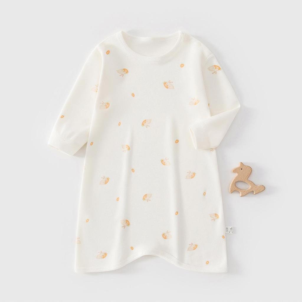 Unisex Pure Cotton Baby Sleep Sack Pajamas with Long Sleeves
