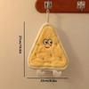 4pcs Cute Cartoon Bread-Shaped Coral Fleece Hand Towels Quick-Dry Soft Absorbent with Hanging Loop Design for Youngsters' Bathroom Kitchen