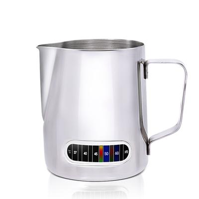 Brocca per schiumare il latte con display della temperatura, brocca per schiumare il latte in acciaio inox, tazza per Latte Art, utensile da cucina per baristi
