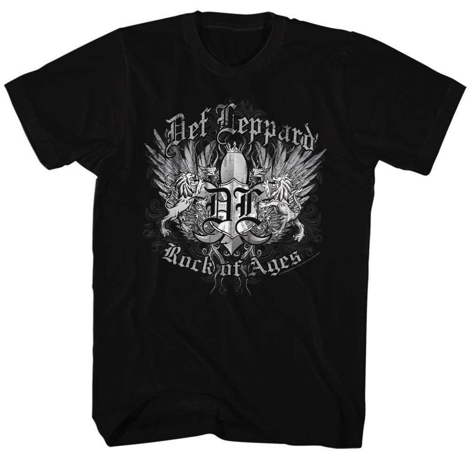 Def Leppard Rock Of Ages Black Adult T-Shirt S