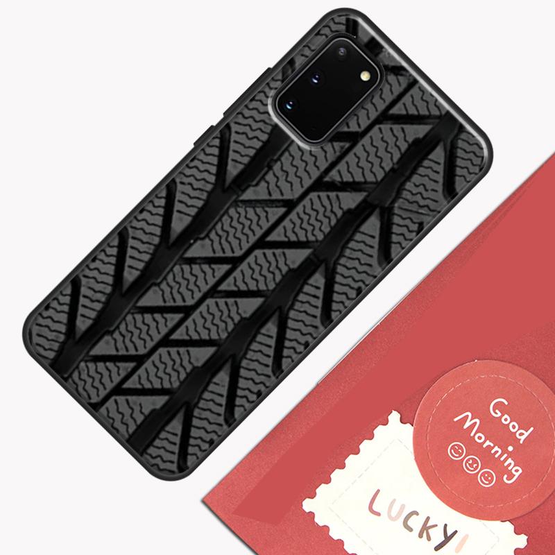 Tire Tread Wheel Phone Case For Samsung Galaxy S24 Ultra S20 S21 S22 S23 S25 Plus S9 S10 S24 FE Cover Shell