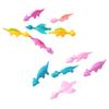 5Pcs Sling Shot Dinosaur Finger Toy Sticky Dino Launching Toy Anxiety Stress Relief Stretchy Flying Dinosaur Toy Tricky Props Party Favors