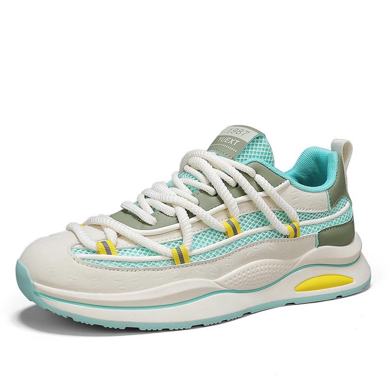 Summer high-end casual sports shoes student thick-soled heightening dad shoes