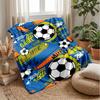 Soccer Ball Galaxy Theme Blanket Lightweight Warm Flannel Blanket Decorative Throw Blanket for Home Decoration