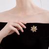 Snowflake Zircon Brooch Fashion Elegant Women Alloy Brooches Clothes Pins Accessories Party Wedding Gifts