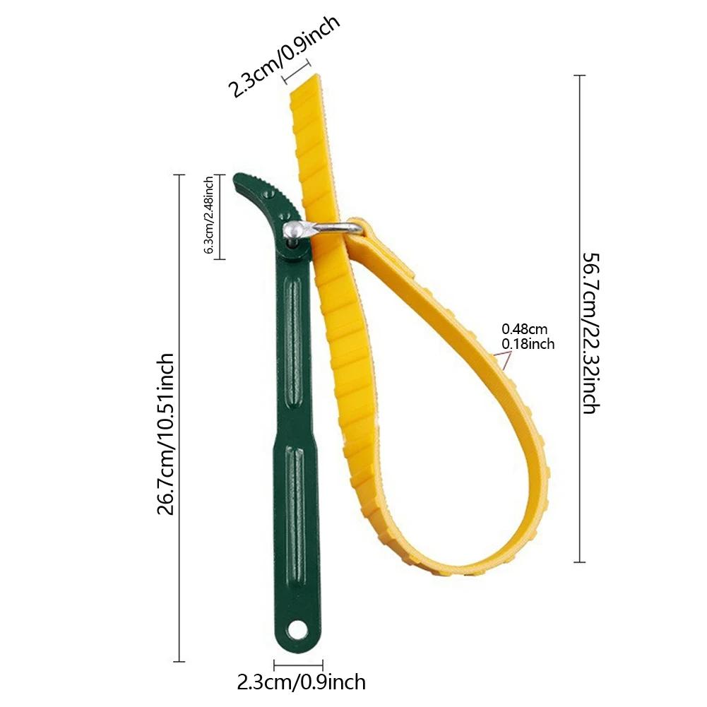 Adjustable Oil Fuel Filter Removal Strap Wrench Tool Belt 8/12inch Heavy Duty T U Strap Opener Cartridge Disassembly Tool