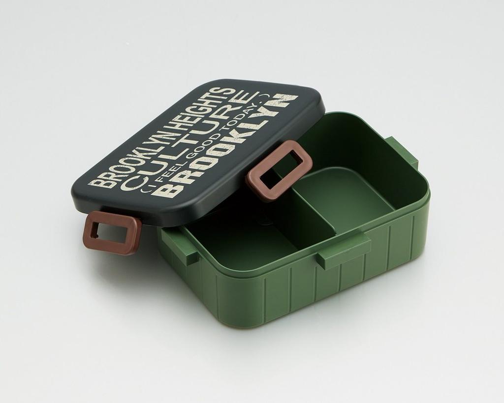 Skater Locking Bento 900ml Large Single Made In Model YZFL9 4-Point Box, Capacity, Tier, Brooklyn, Men's, Japan,