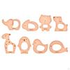 Baby Beech Teething Toys Rings Cute Whale Elephant Animal Puzzle Chew Toy