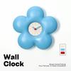 Dopamine Wall Clock Creative Cute Flowers Decorate The Living Room High-end Simple Modern Atmosphere Fashionable New Style
