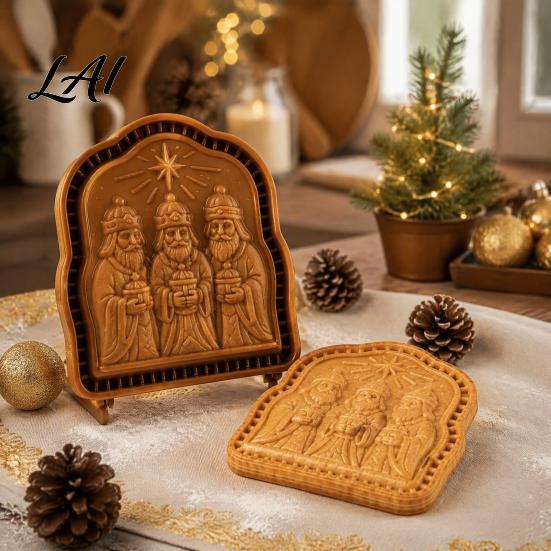 Mini Macchine per Torte Stampo di Natale Fede Festiva Ispirato Pressa per Impasto e Stampini per Biscotti Pasticceria Taglierino Timbro Religioso per Cottura Stagionale Dolci Festivi