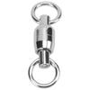 20PCS Stainless Steel Fishing Rolling Connector Fishing Swivel Connector  for Fishing Accessories