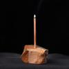 Healing Natural Gemstone Incense Holder Amethyst Rose Quartz Rough Stone Fragrant Plug Reiki Crystal Aromatherapy Home Ornaments