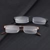 Fashion Half Frame Portable Eye Protection Computer Goggles Business Reading Glasses Anti-Blue Light Glasses Ultra Light Frame