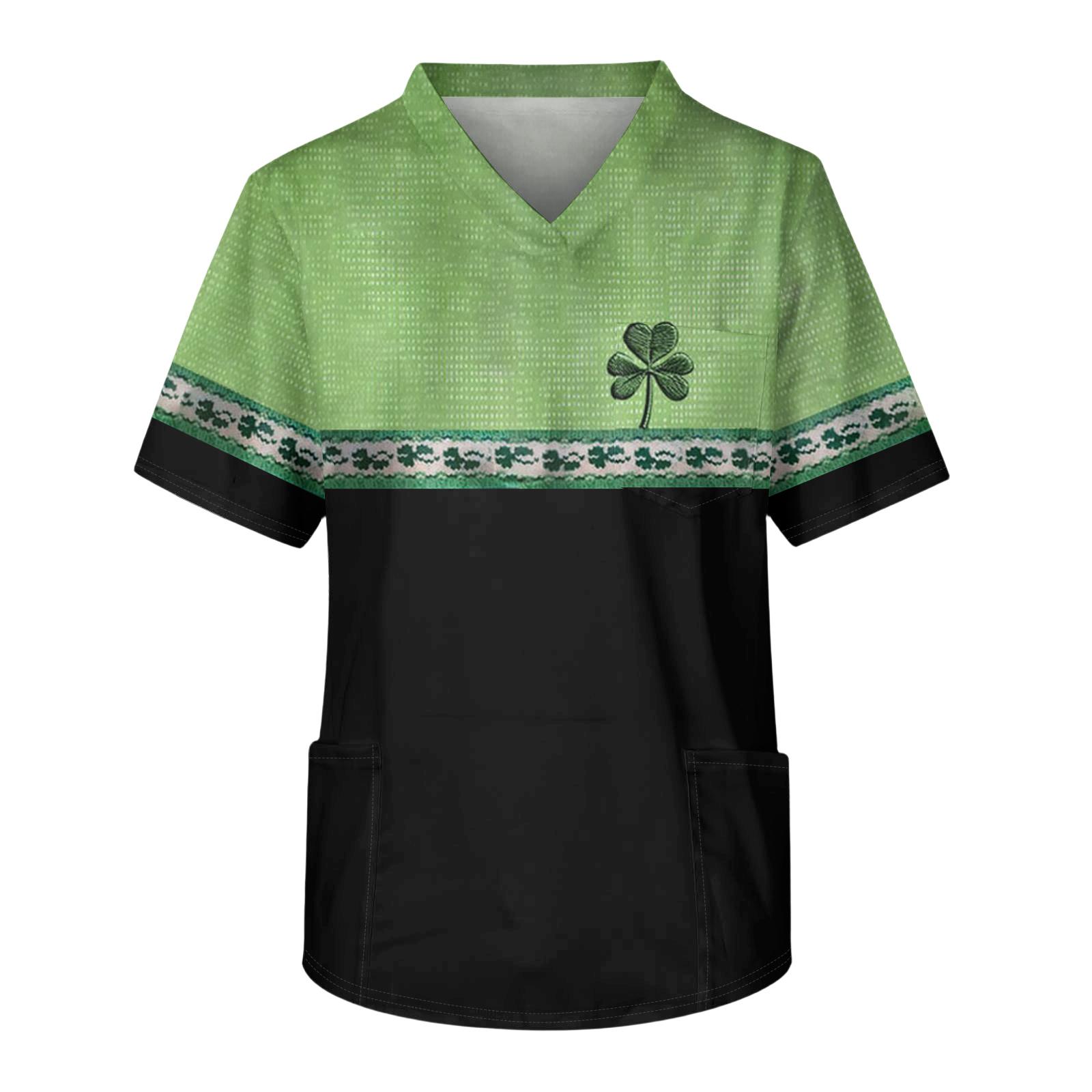 Мужской повседневный топ с коротким рукавом, V-образным вырезом и принтом, с накладным карманом спереди XL