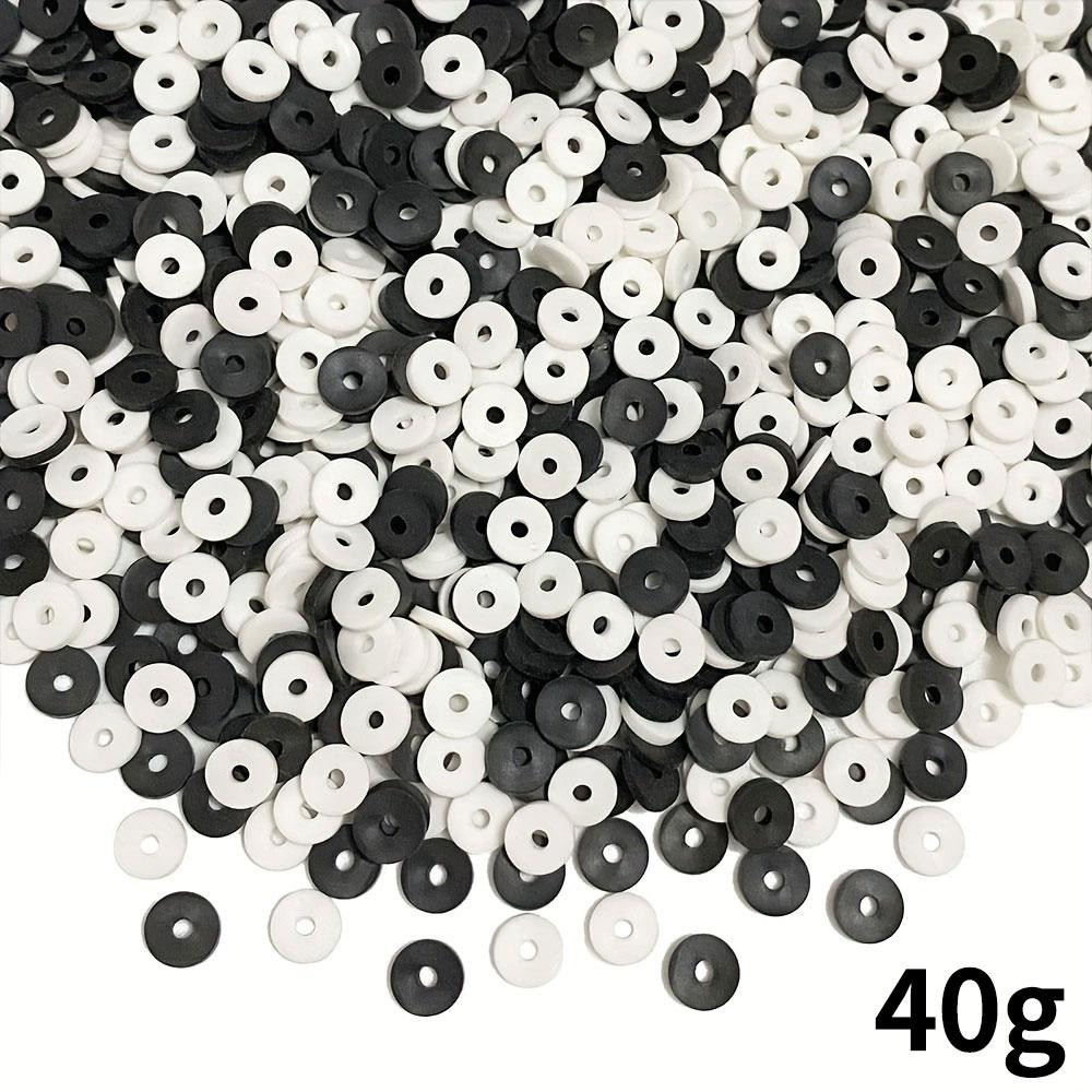 

40/80 г 6 мм бусины из полимерной глины плоские круглые бусины с интервалом изготовление украшений браслеты, ожерелья, серьги аксессуары своими руками рукоделие 40g