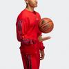 Adidas Mic Gfx Crew Print Basketball Sweatshirt Men Tops Light-Crimson GU9537