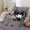 1pc, Sanrio Cute Gothic Character Home Decor Blanket: Perfect Gift for Bedroom, Living Room, Travel, Camping, Car, Beach, Office Naps. Soft Flannel Th