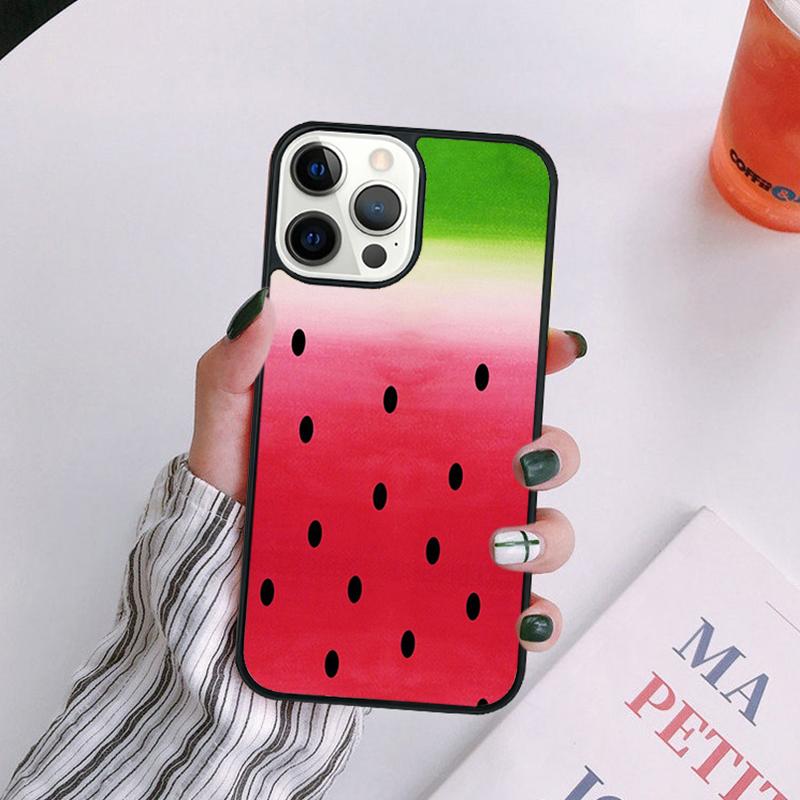 Cute Summer Fruit Watermelon Phone Case For iPhone 17 Air 14 13 12 16Pro Max 15  Plus Max Cover Shell coque