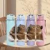 1PC Capybara Cute Rodent Animal Print 750ml Color Plastic Sports Water Bottle Leakproof Flip Straw Lid Suitable for Sports Office Home Use