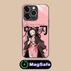 Demon Slayer Nezuko Phone Case for iPhone 16 15 14 13 12 11 Pro Max Plus Mini MagSafe Glass Colour Printing Cover Luxury