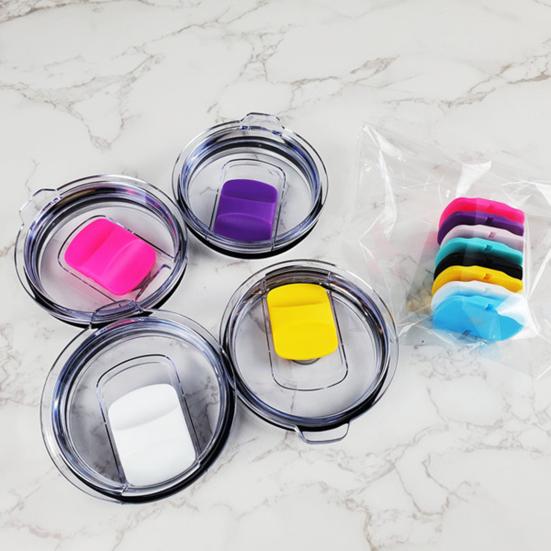 Cup Lid Straw Magnetic Slider Hole Good Sealing Heat-Resistant Anti-Drop Smooth Opening 20/30oz