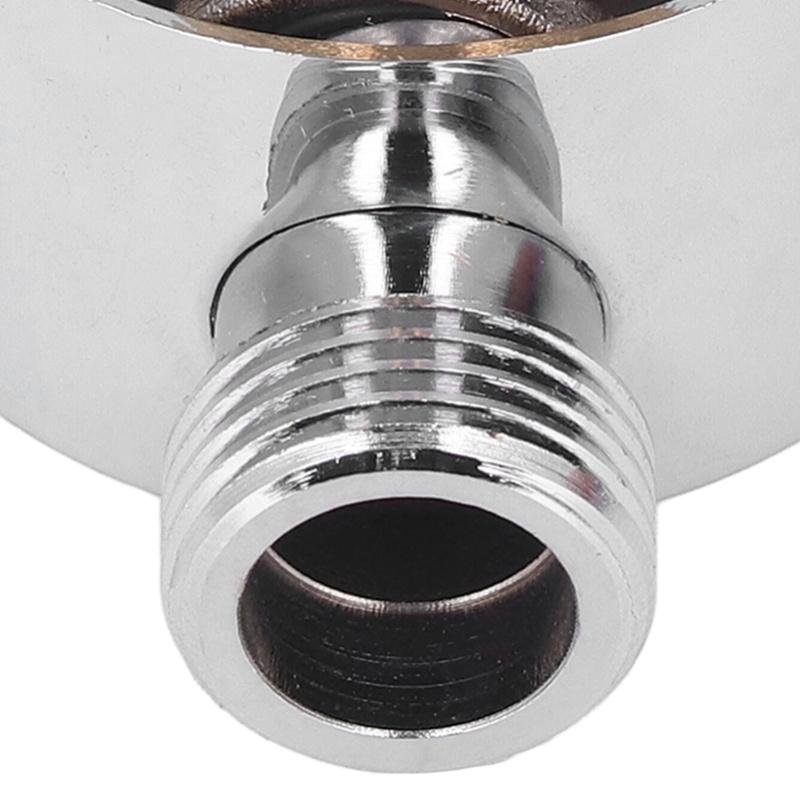 Shower Adapter Brass Construction Chrome Plated G1/2 Wall Mounted Easy Installation Round Shower Hose Connector