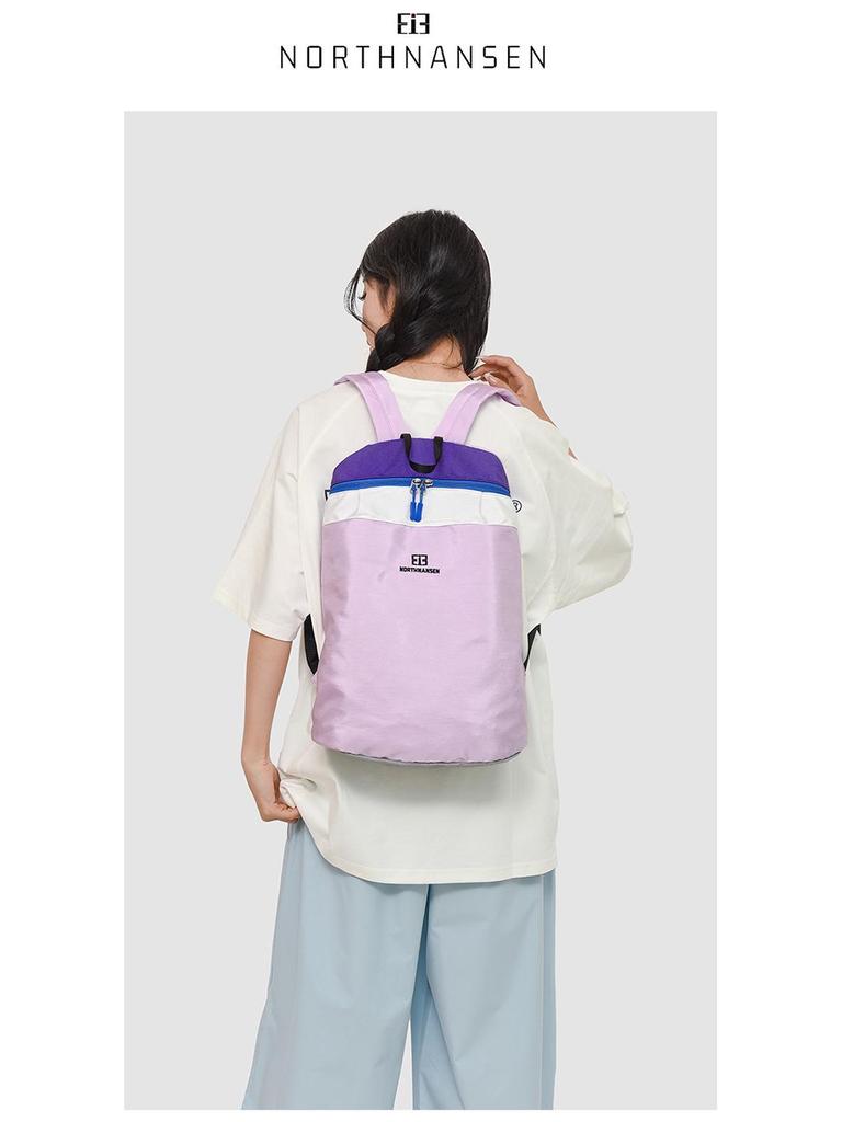 Plecak z tkaniny Oxford w bloki kolorów: Codzienny plecak podróżny i szkolny na zewnątrz