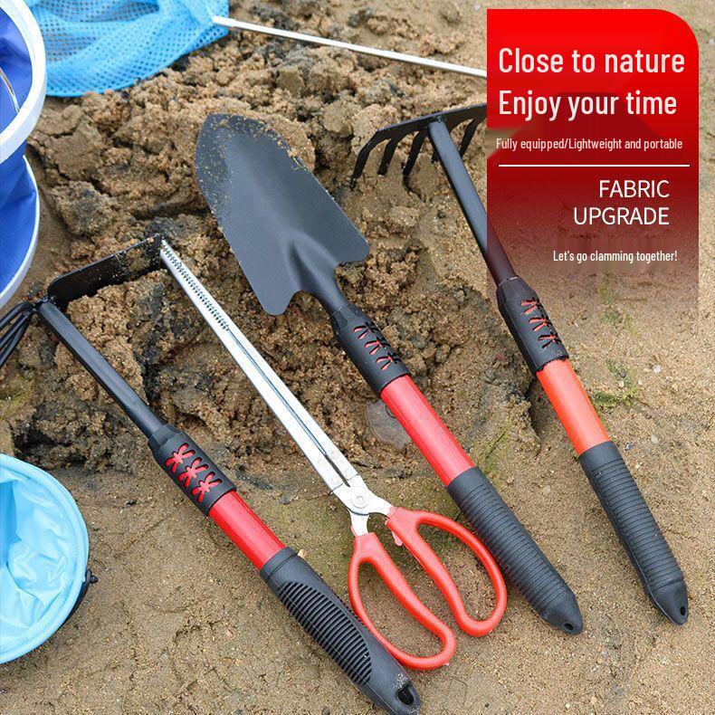 Tide-Chasing Clam & Crab Digging Rake Set: Dual-Use Beach & Garden Tool
