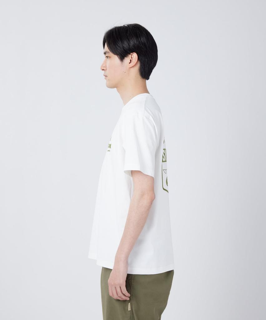 Snow Peak Trad Label Field Plating Short XL T-Shirt SPTL-TS-26SU909 T-shirt, Sleeve, Men's/Women's, Navy,