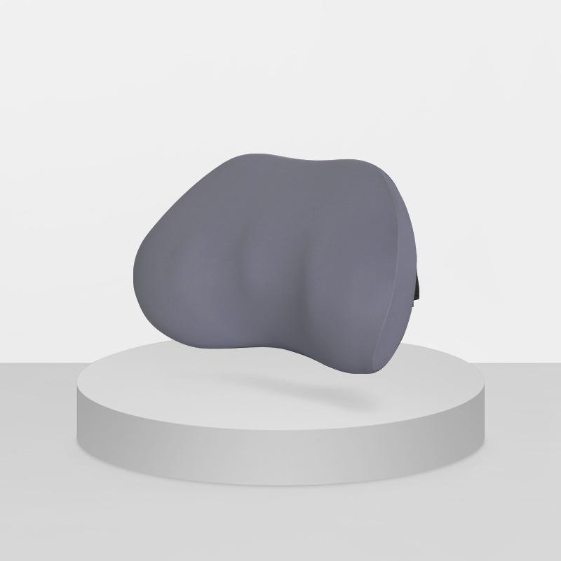Fashionable and Minimalist Car Headrest and Neck Protection Pillows Solid Color Car Interior Cushion Soft Support Memory Rebound Lumbar Support Pillow