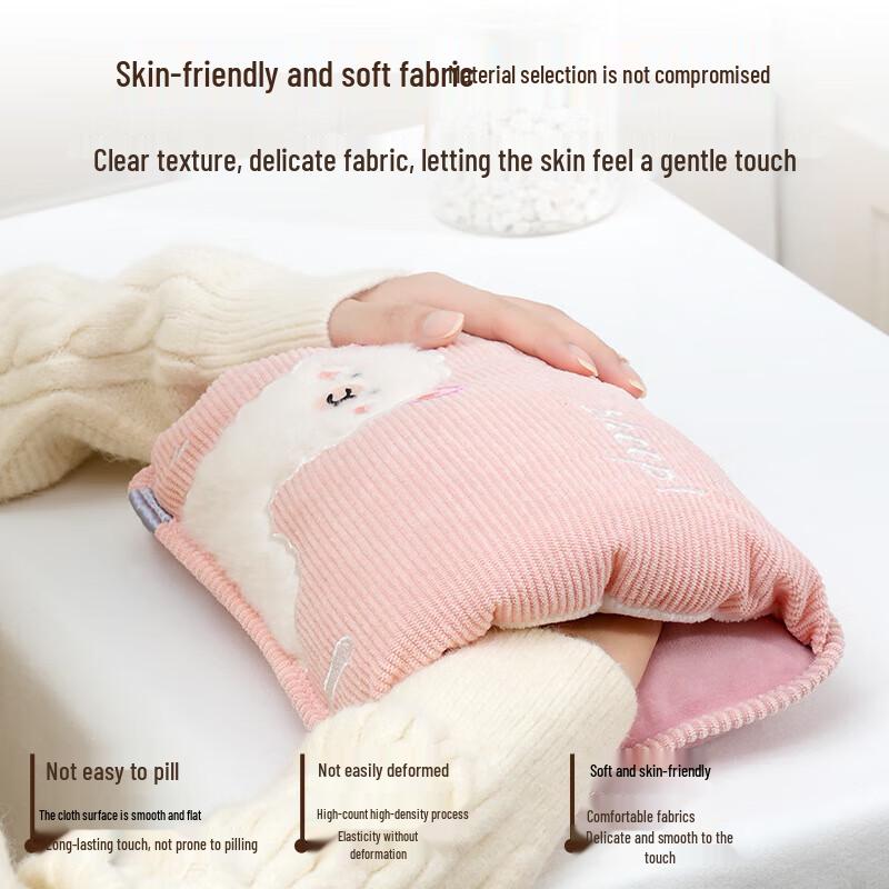 Lexueer Cute Cartoon Explosion-Proof Rechargeable Hot Water Bottle
