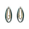 Gentle hand-painted enamel color water drop stud earrings European and American style simple design niche temperament versatile earrings