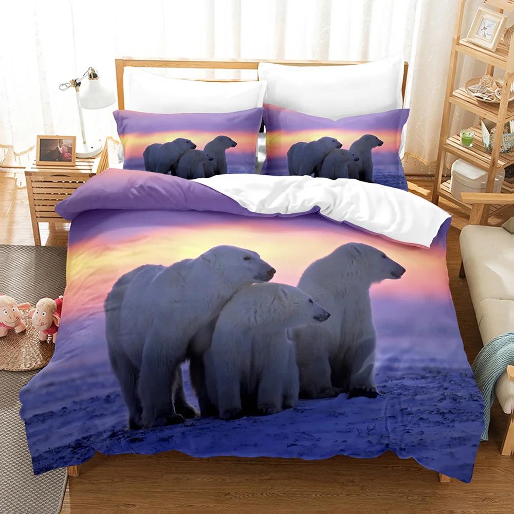 Bedding Set Bear  Adults Children Winter Duvet Cover Sets Kids,twin Full Queen King Bedroom Set  Home Textile Housse De Couette