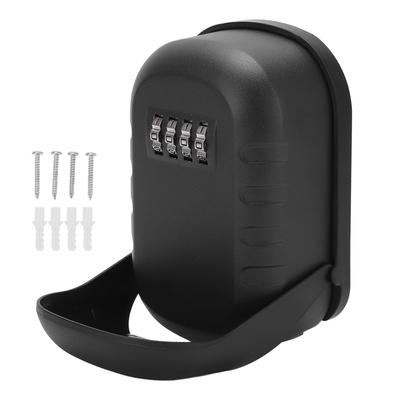 Caja de Seguridad con Llave de 4 Dígitos Montaje en Pared Portátil Gran Capacidad Almacenamiento de Llaves para Hogar Oficina