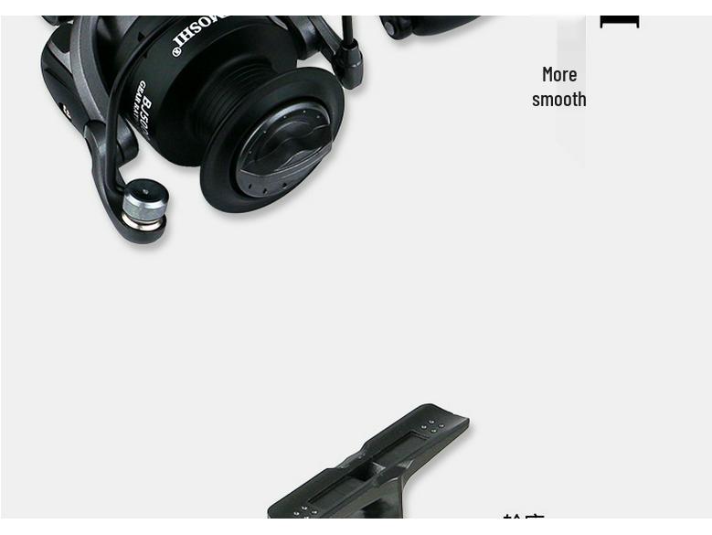 YUMOSHI Metal Spool Spinning Reel for Raft, Sea, Rock Fishing, and Lure Fishing with Metal Handle.