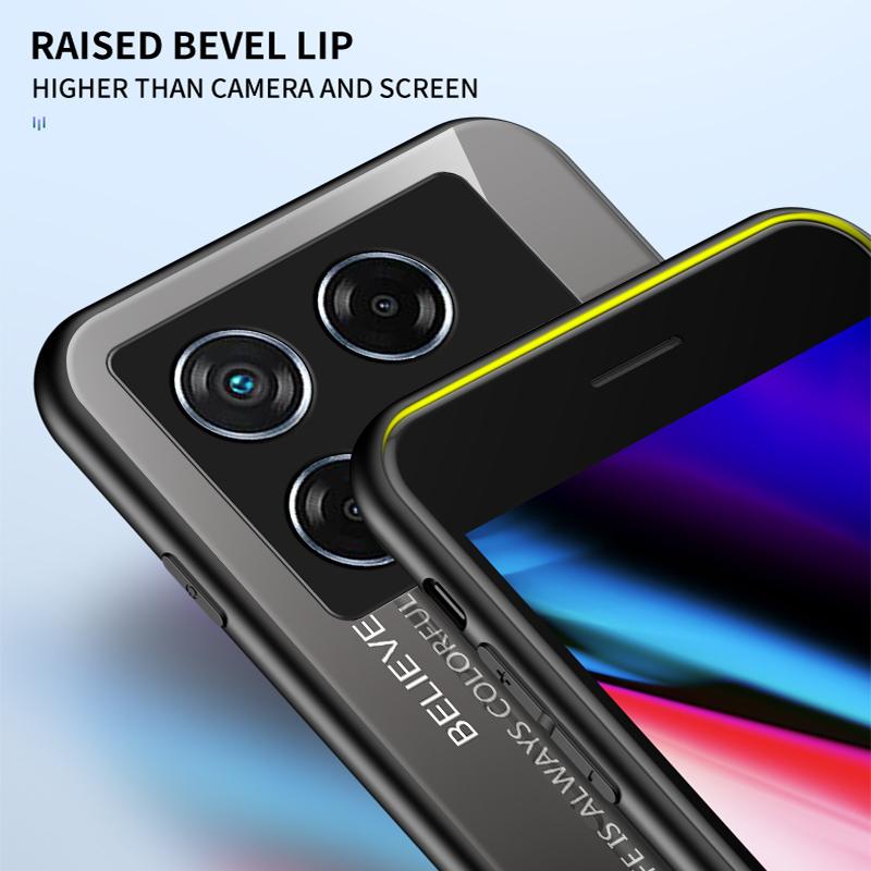 For Infinix GT 20 Pro 5G Tempered Glass Case PC+TPU Protective Phone Cover