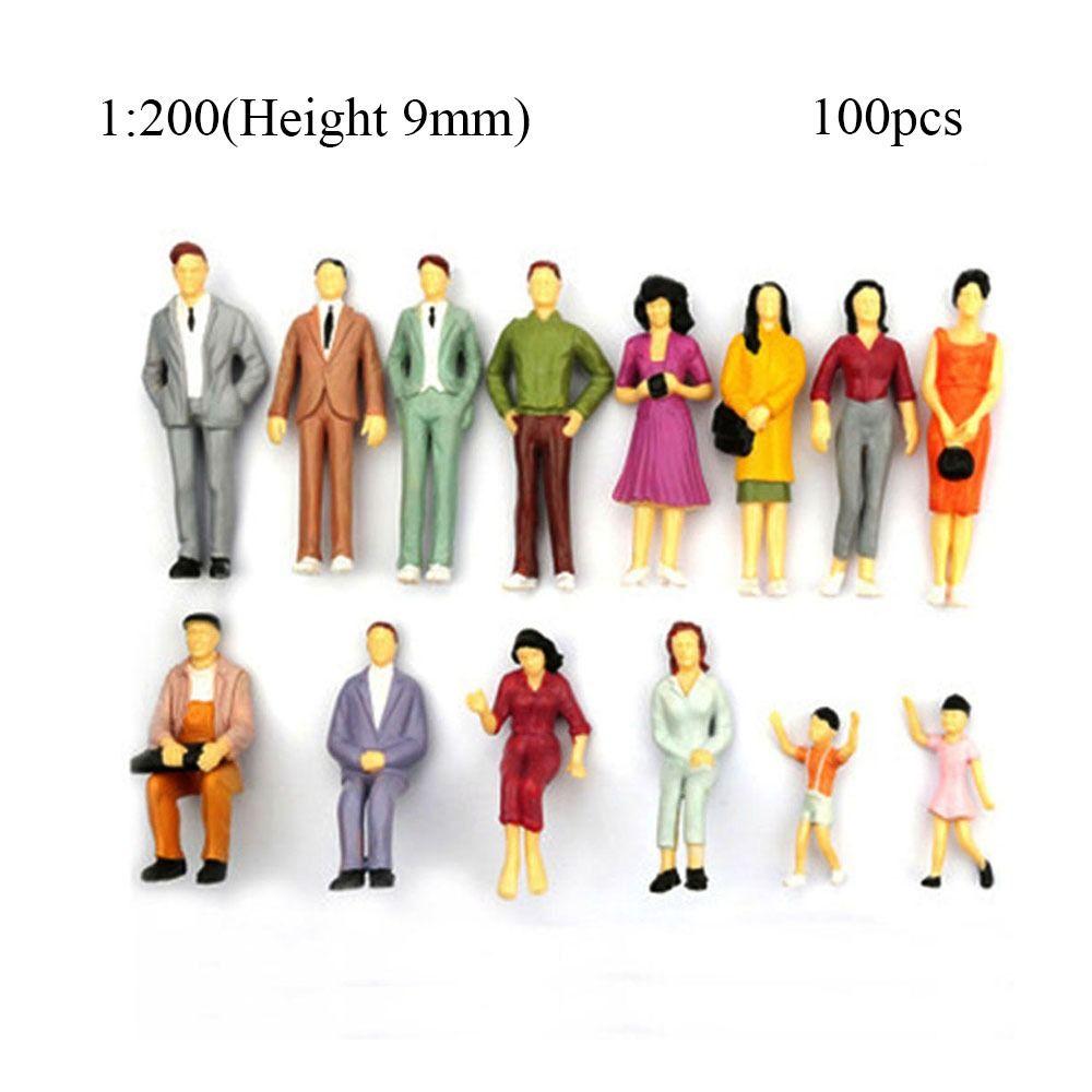 Scale Train Scenery People Figures DIY Character Model Building Passengers