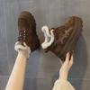 Winter new high-top velvet thick cotton shoes casual fashion versatile women's shoes platform snow boots women